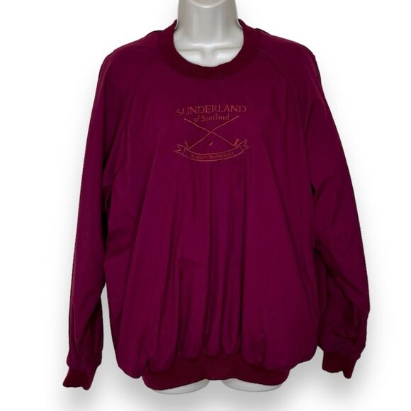 Vintage 80s Sunderland of Scotland Weatherbeater Maroon Rainwear Women XL Golf - Picture 1 of 14